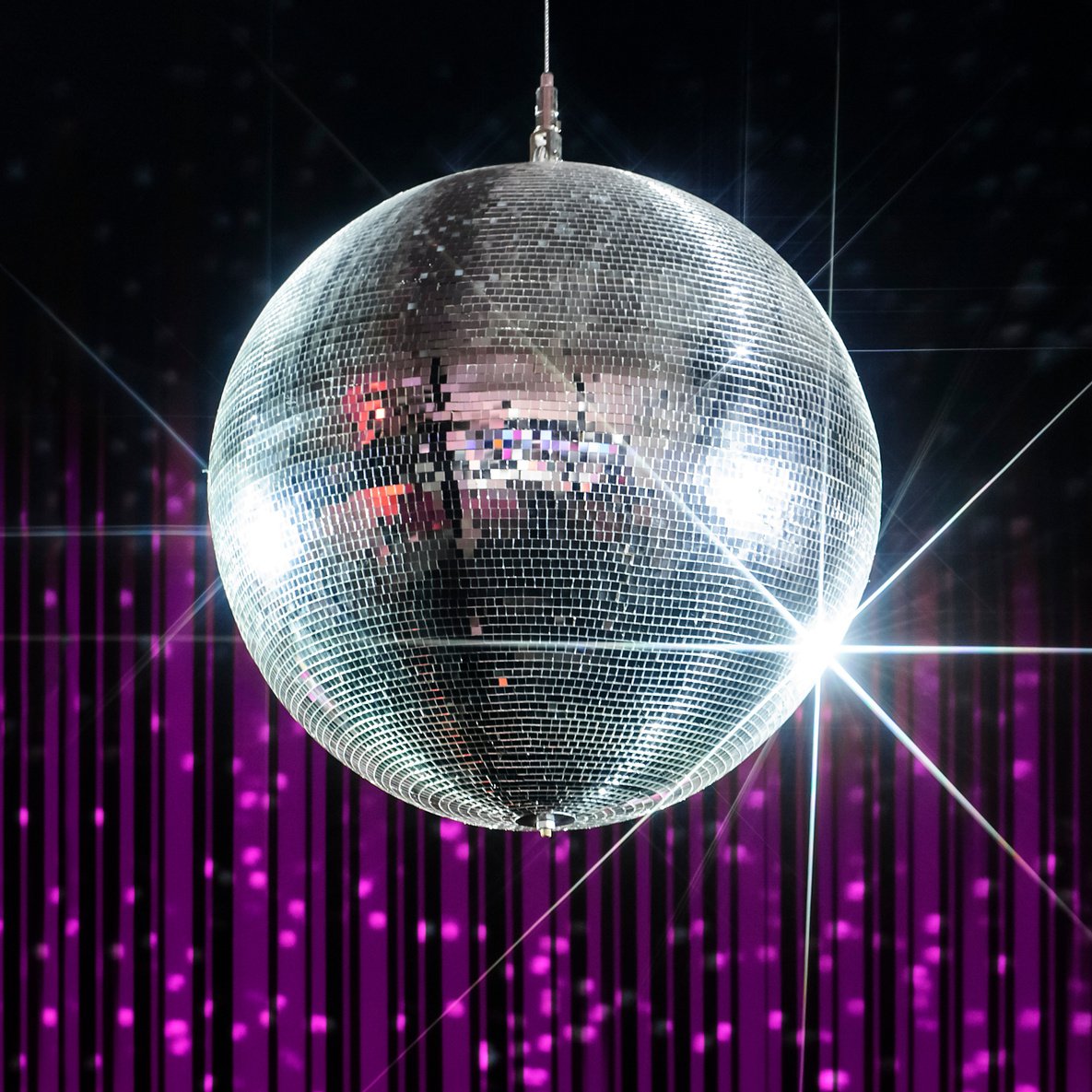 Disco ball nightclub